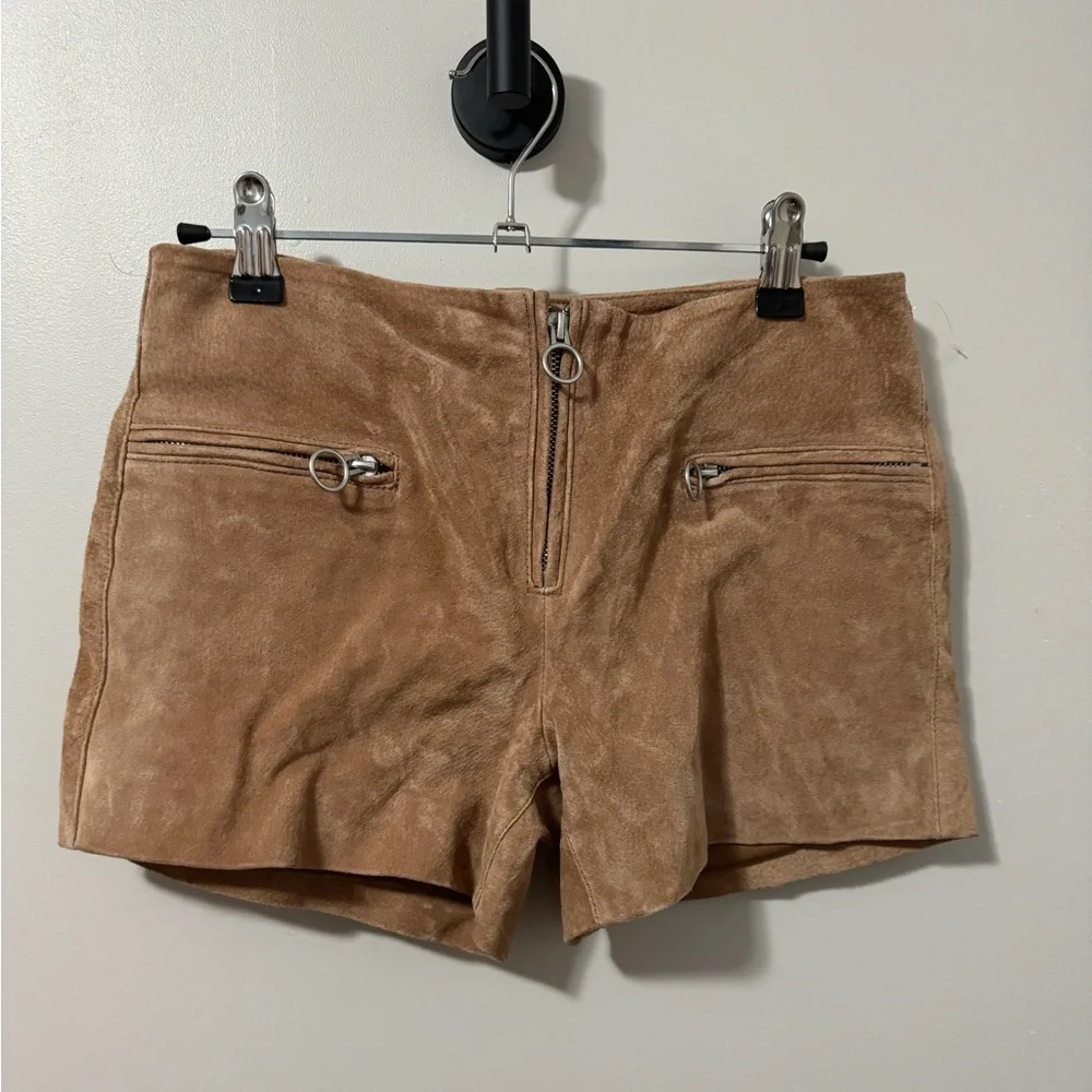 blank nyc ladies leather‎ shorts